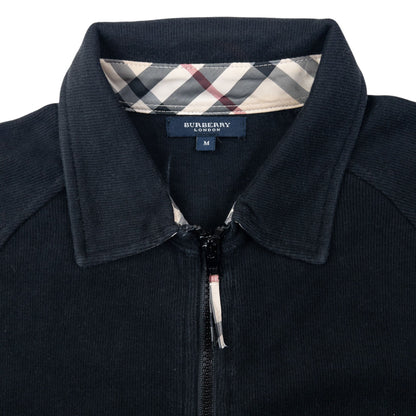 Vintage Burberry Zip Up Sweatshirt Womens Size M