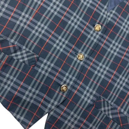 Vintage 90s Burberry Nova Check Waistcoat Womens Size S | Small, Navy