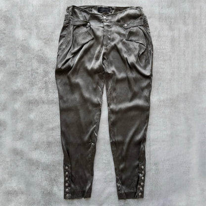 DIESEL SILK TROUSERS | O/S, Black