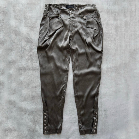 DIESEL SILK TROUSERS | O/S, Black