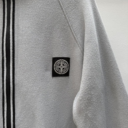 00s Paul Harvey Era Stone Island Zip Jumper (XL) | Extra Large, Grey