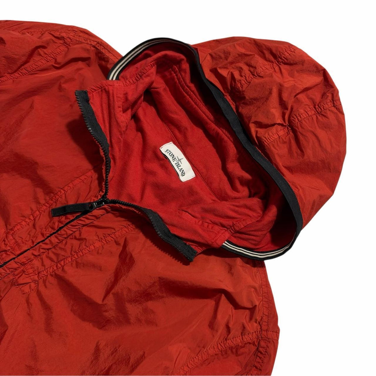 Stone Island Garment Dyed Crinkle Reps Jacket | Large, Red