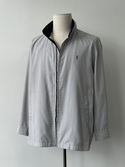 Yves Saint Laurent Pour Homme 1990s Hooded Logo Jacket - M-L
