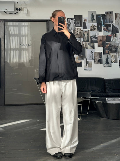 Max Mara Weekend 2000s Concealed Placket Bomber Jacket - M