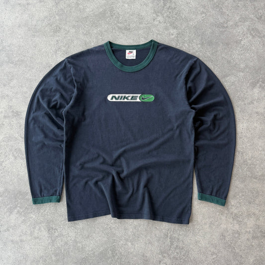 Nike 1990s heavyweight spellout t-shirt (M)