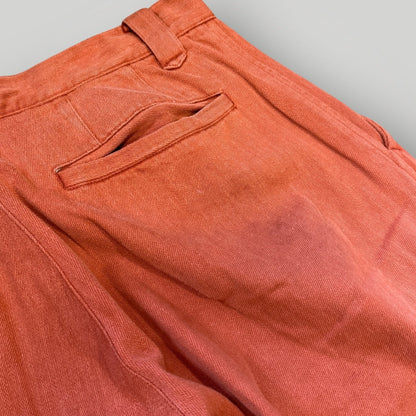 Issey Miyake 80’s Twisted Zip Cotton Trousers 28”