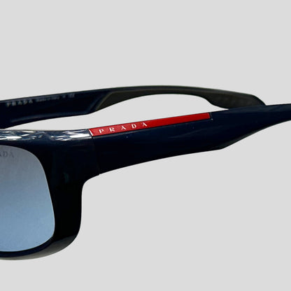 Prada Sport Wraparound Blue Sunglasses