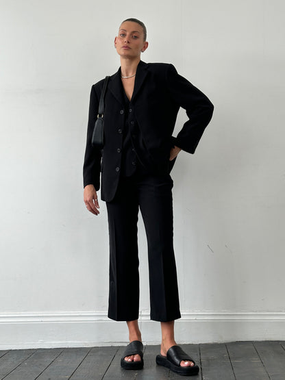 Vintage Single Breasted Three Piece Suit - 36R/W28