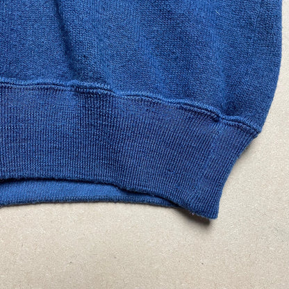 A/W 1988 Indigo Blue Side Zip Turtle Neck Pullover Fleece