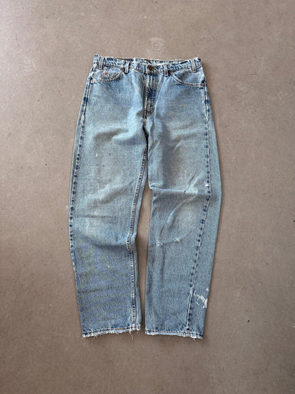1997 Levis 550 Orange Tab Repaired Jeans - 34 x 32 | W34, Multicoloured