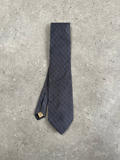 Donna Karan Signature 1990s Pure Silk Print Tie