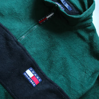 TOMMY HILFIGER TWO TONE 1/4 ZIP  (L)