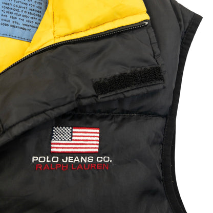 Vintage 2000s Ralph Lauren Polo Jeans Puffer Gilet Size XS | XS, Multicoloured