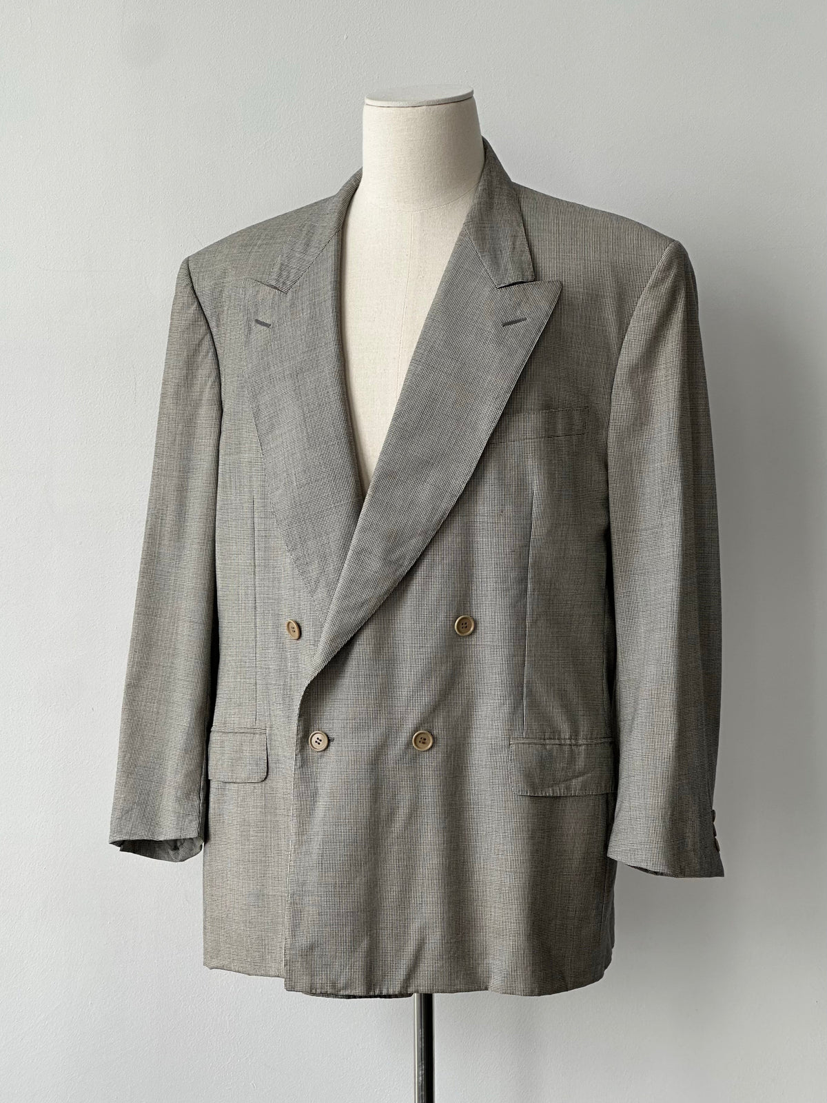 Canali 1980s Pure Wool Double Breasted Blazer - 48L