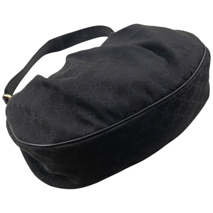 Vintage 2000s Gucci Hobo Monogram Shoulder Bag | O/S, Black