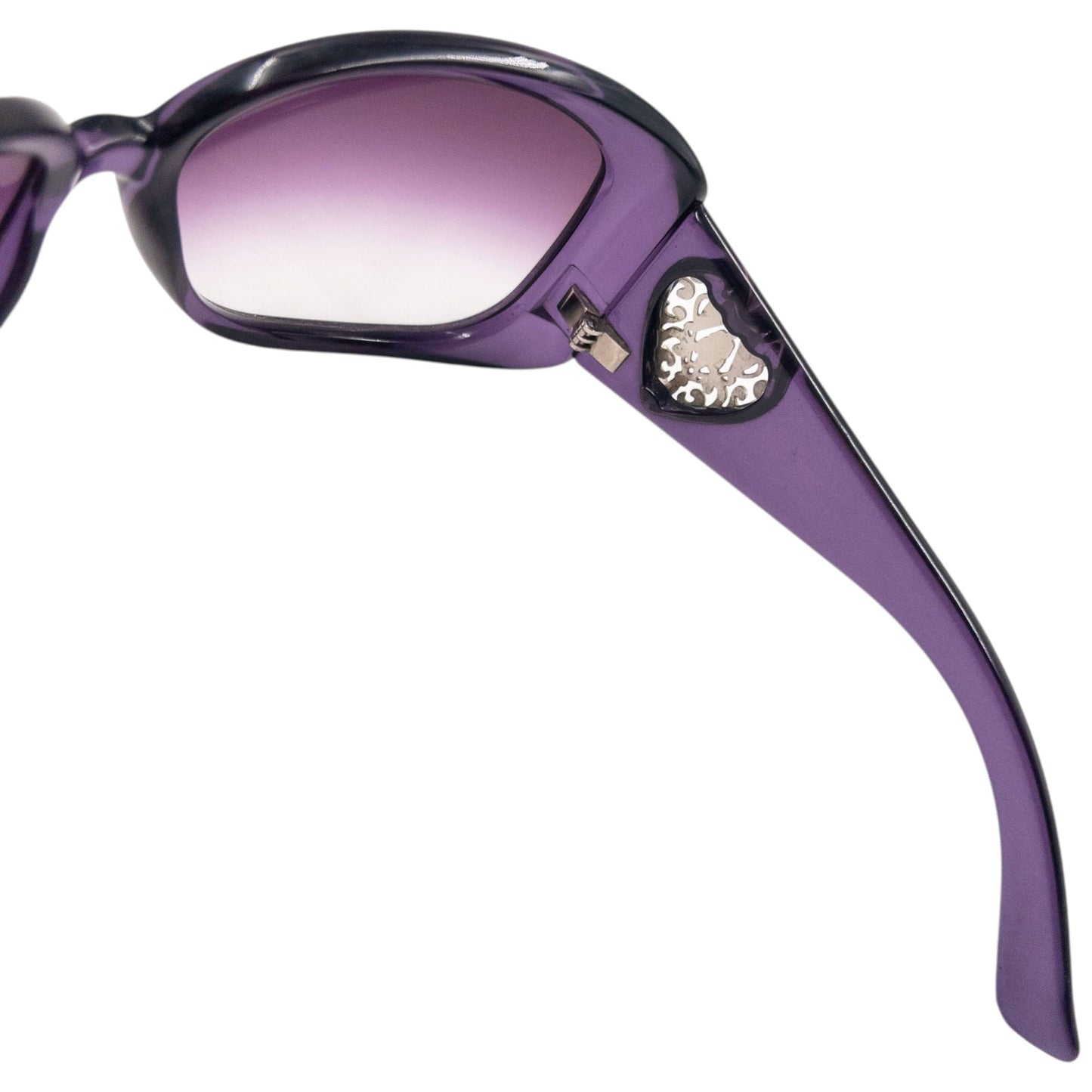 Vintage 2000s Gucci Heart Cut-Out Sunglasses | O/S, Purple