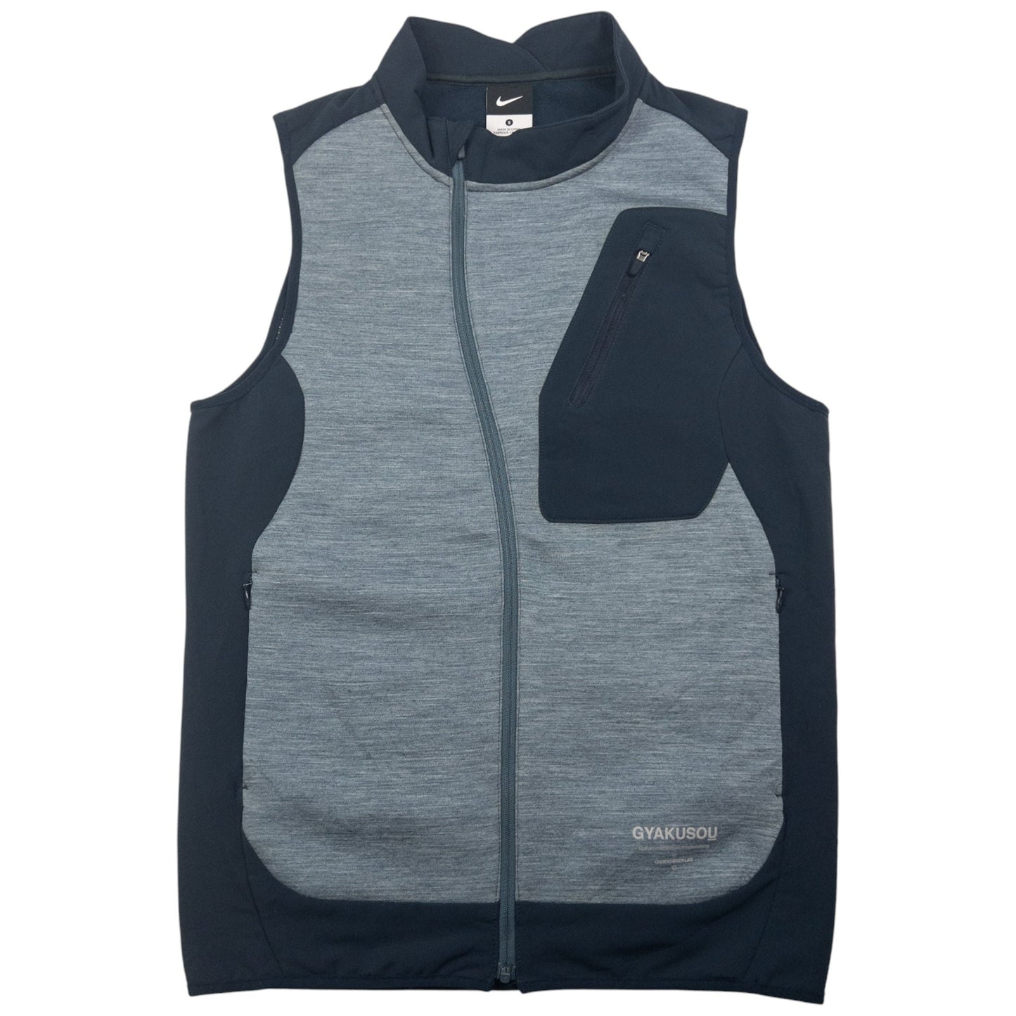 Vintage Nike Gyakusou Undercover Lab Asymetrical Zip Up Gilet Size S