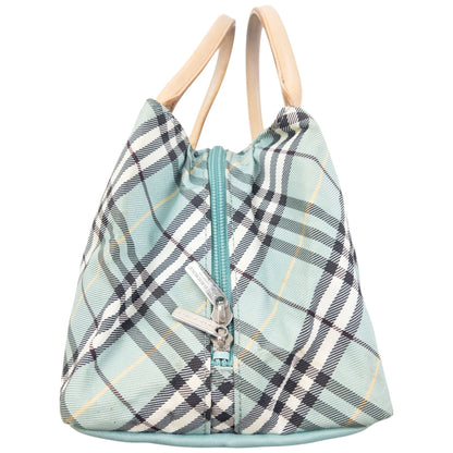 Vintage 2000s Burberry Blue Label Nova Check Handbag | O/S, Blue