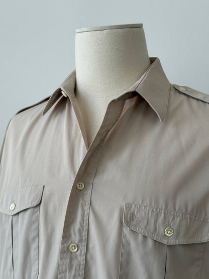 Christian Dior Monsieur 1990s Cotton Short Sleeve Shirt - L