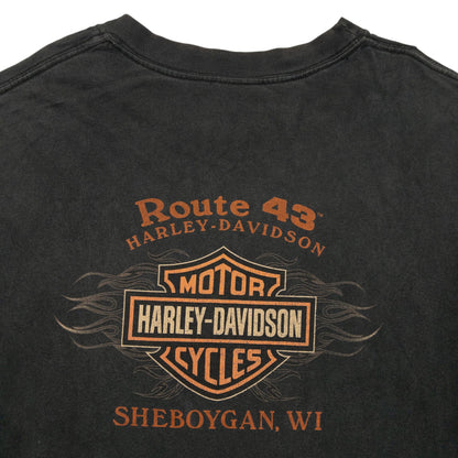 Vintage 2000s Harley Davidson Graphic T Shirt Size XL | XL, Grey