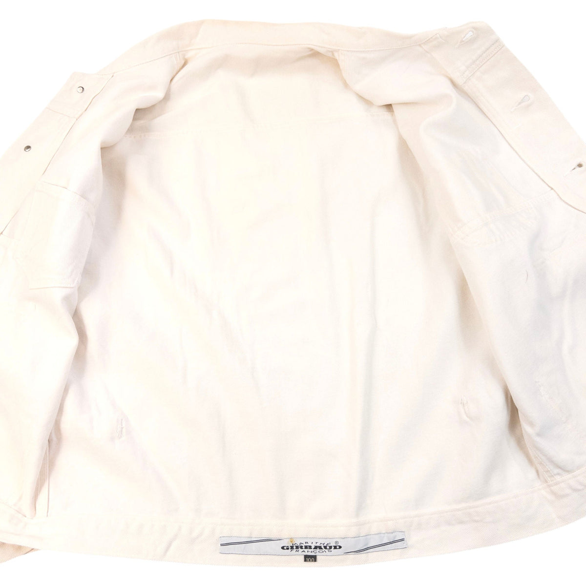 Vintage 2000s Marithe + Francois Girbaud Denim Jacket Size M | Medium, White