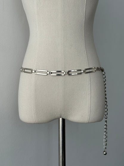 Vintage 2000s Metal Chain Belt - One size