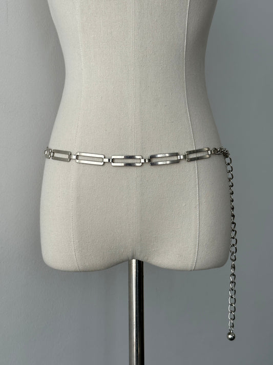 Vintage 2000s Metal Chain Belt - One size