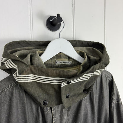 1980's Stone Island Marina Sailcloth Jacket Khaki (M) | Medium, Multicoloured