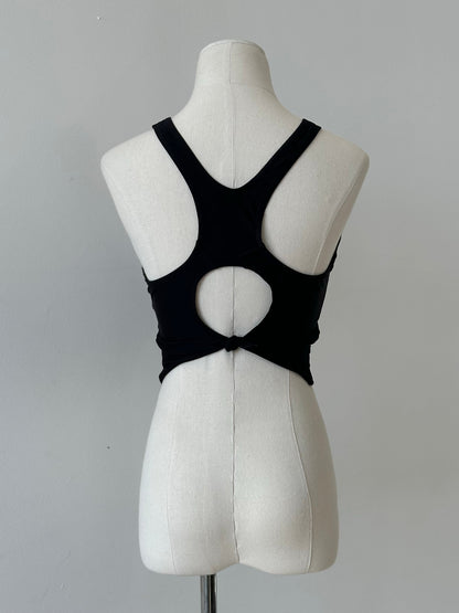 Vintage 2000s Sleeveless Racerback Crop Top - S-M