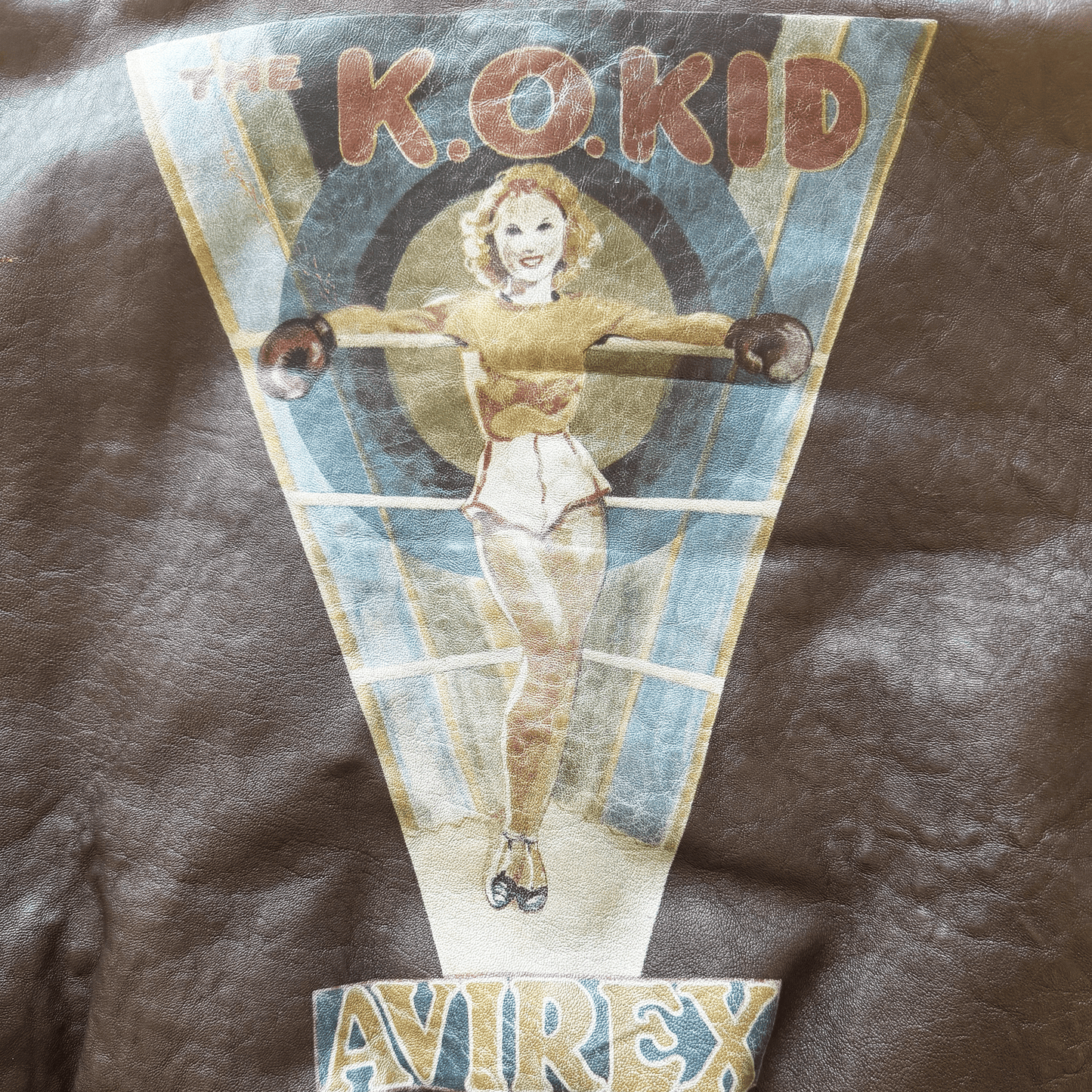 Avirex 'The K.O Kid' A2 Leather Flight Jacket - S / M | S / M, Red