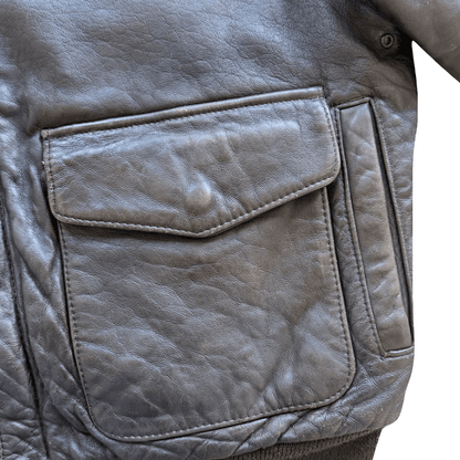 Avirex 'Pride of The Yanks' 90's A2 Leather Flight Jacket - S | S / M, Red