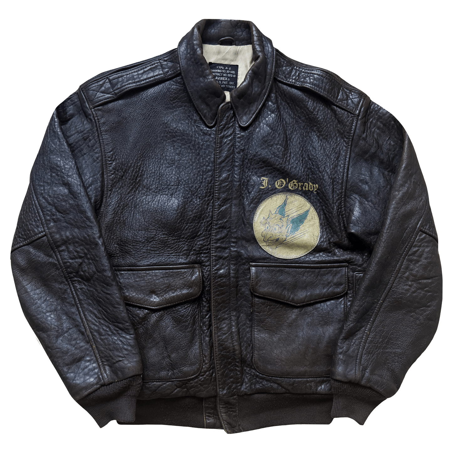 Avirex 'Saipan' 1988 A2 Leather Flight Jacket - S / M | S / M, Red