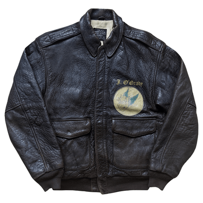 Avirex 'Saipan' 1988 A2 Leather Flight Jacket - S / M | S / M, Red