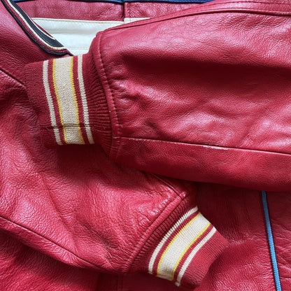 Avirex New York Lions Leather Varsity Jacket - L