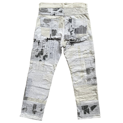 Boro Patchwork Distressed Jeans - W32"