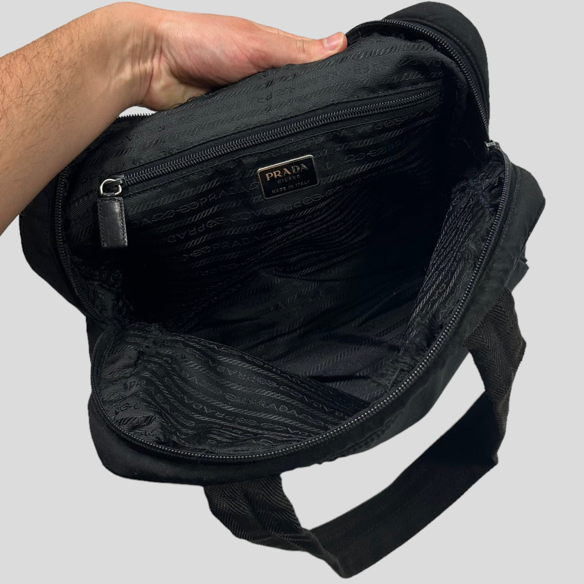 Prada Sport 1999 Black Neoprene Bag | O/S