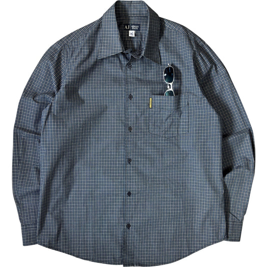Armani Jeans 00’s Checkered Long Sleeve Shirt M | Medium, Multicoloured