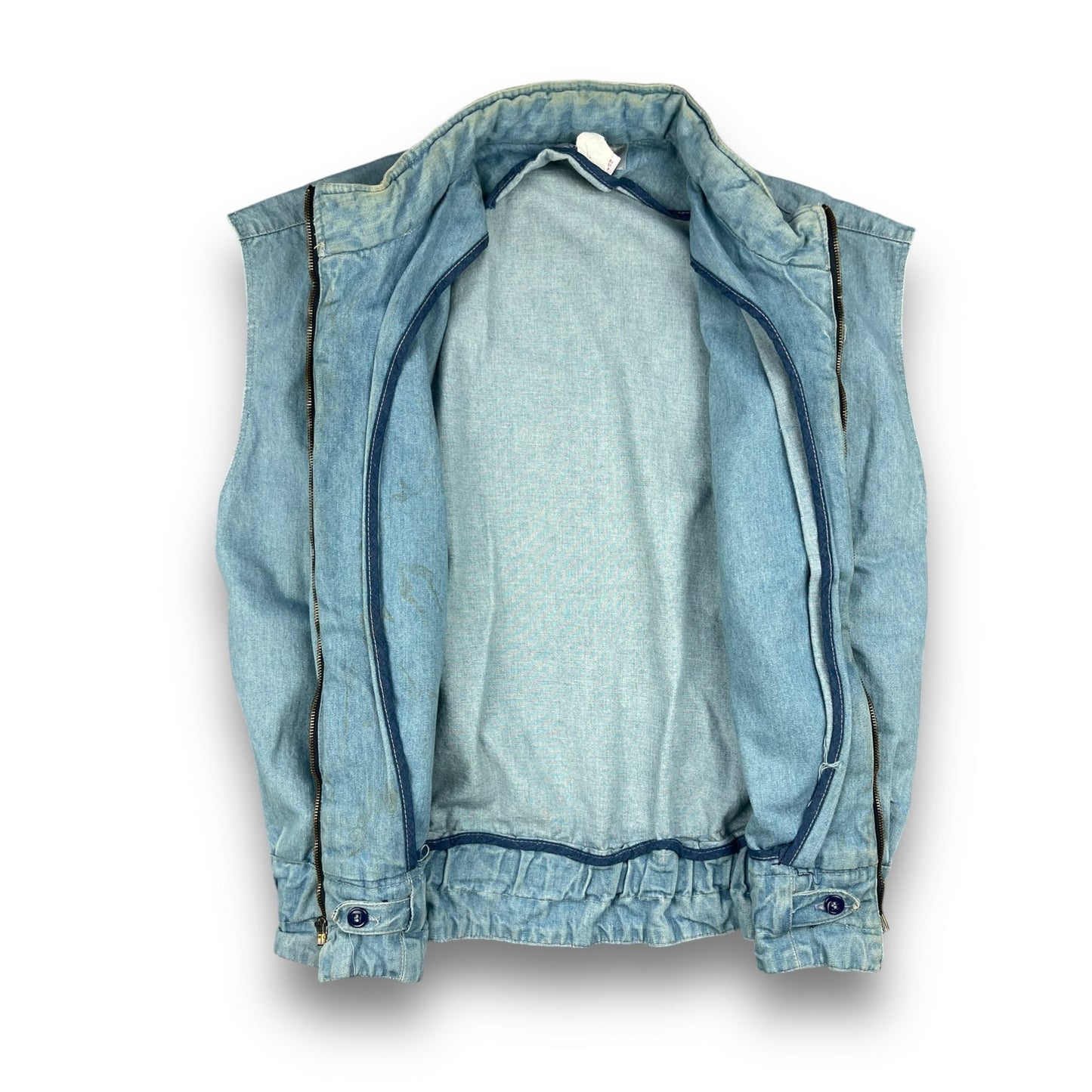 80's Marithe Francois Girbaud Denim Life Preserver Vest (L) | Default Title, Blue