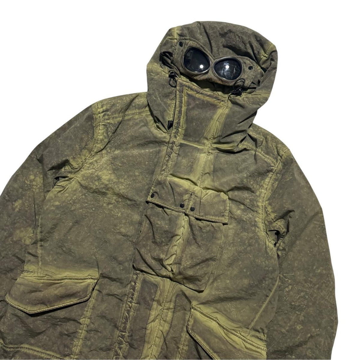 CP Company Re-Colour Goggle Jacket | Large, Olive