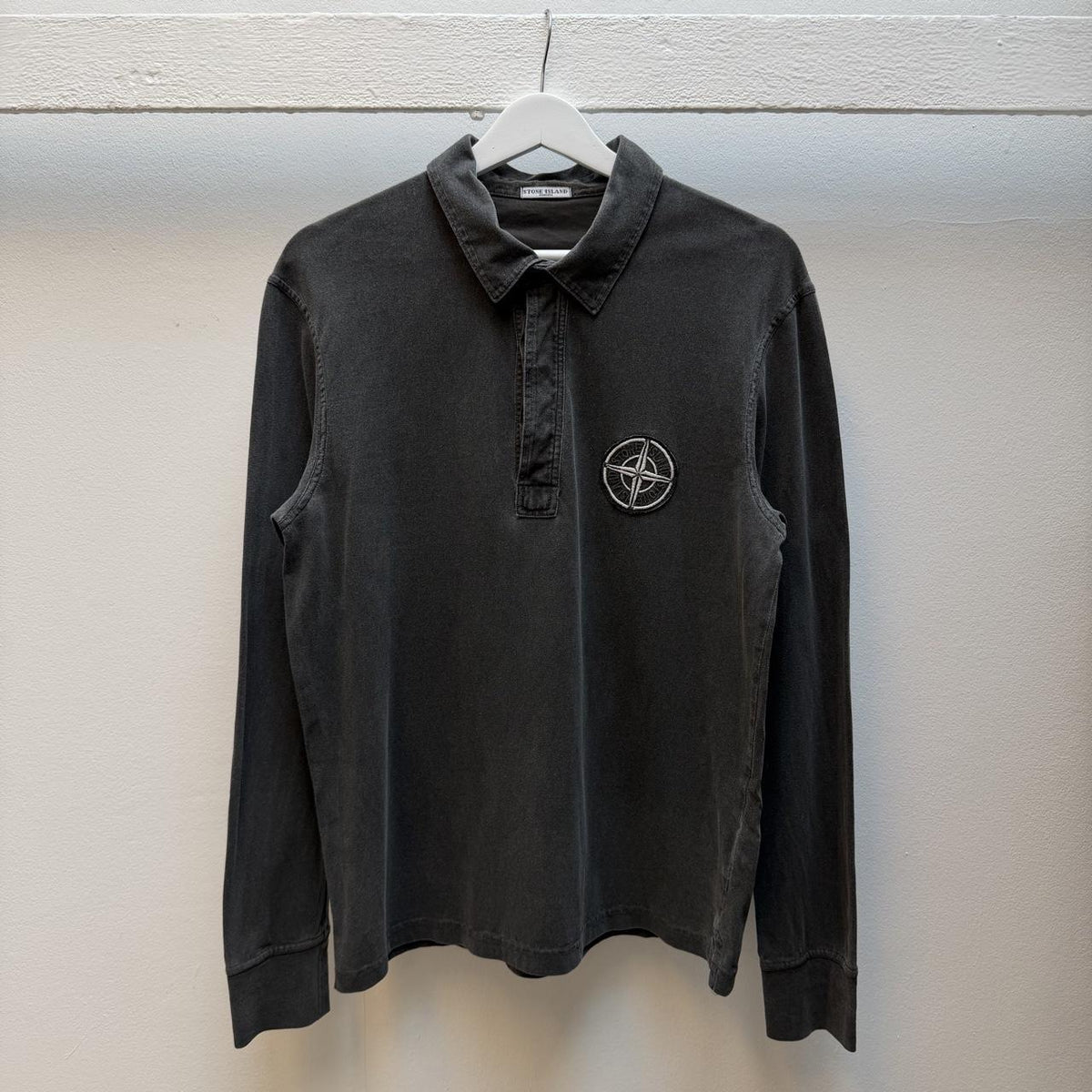 00’s Stone Island Rugby Polo (L) | Large, Grey