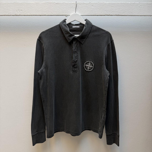 00’s Stone Island Rugby Polo (L) | Large, Grey