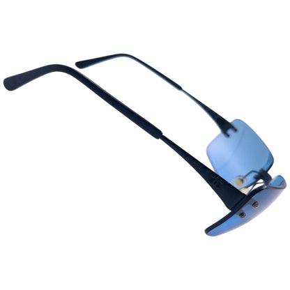 Vintage 2000s Chanel Rimless Sunglasses | O/S, Black