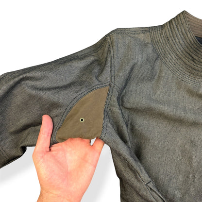 AW99/00 Maharishi Asymmetric Kimono Jacket (S) | Small, Black