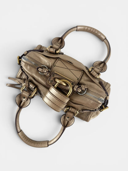 2007 Chloe Paddington Gold Leather GHW Mini Handbag | O/S, Multicoloured