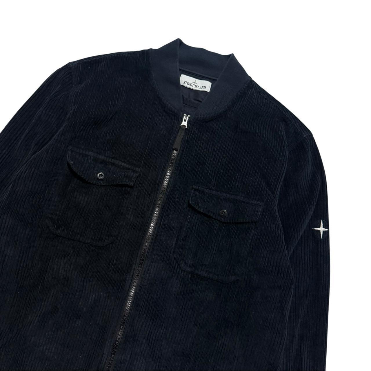 Stone Island Navy Heavy Corduroy Zip Up | XL, Navy