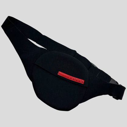 Prada Sport 1999 Neoprene Beltbag | O/S, Black