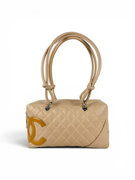 2005 Chanel Cambon Leather Bowling Handbag | O/S, Multicoloured