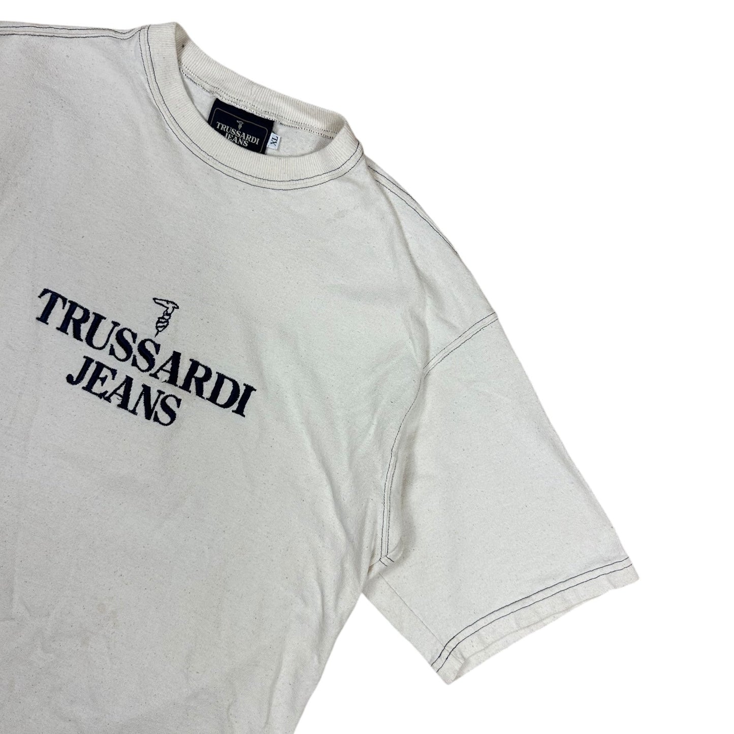 Trussardi Jeans Spellout White T-shirt