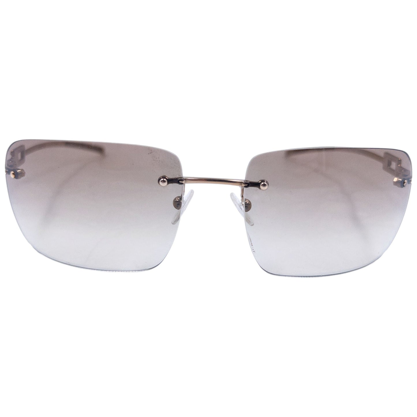 Vintage 2000s Gucci Diamanté Rimless Sunglasses | O/S, Brown