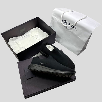 Prada 2019 Knit Fabric Sock Trainer - UK8